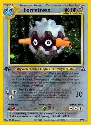 Pokemon TCG - Neo Discovery - Forretress - 02/75 - Unlimited Holofoil