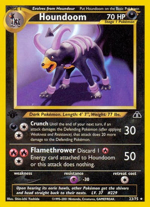 Pokemon TCG - Neo Discovery - Houndoom - 23/75 - Unlimited