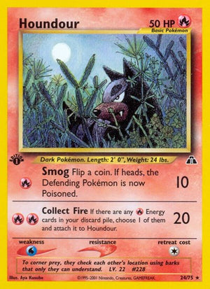 Pokemon TCG - Neo Discovery - Houndour - 24/75 - Unlimited
