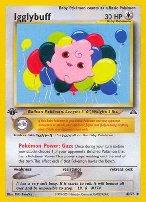 Pokemon TCG - Neo Discovery - Igglybuff - 40/75 - Unlimited