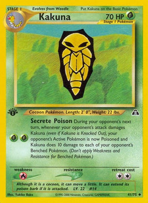 Pokemon TCG - Neo Discovery - Kakuna - 41/75 - Unlimited