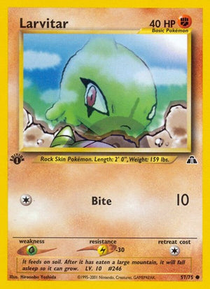 Pokemon TCG - Neo Discovery - Larvitar - 57/75 - 1st Edition