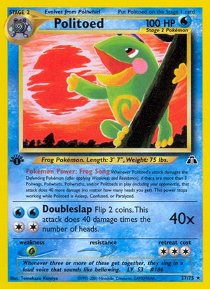 Pokemon TCG - Neo Discovery - Politoed - 27/75 - Unlimited