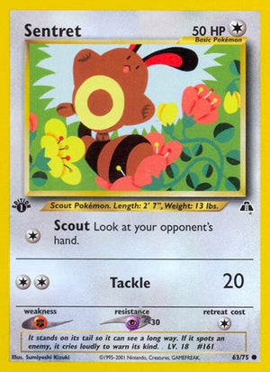 Pokemon TCG - Neo Discovery - Sentret - 63/75 - 1st Edition