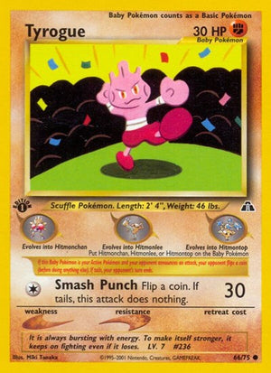 Pokemon TCG - Neo Discovery - Tyrogue - 66/75 - Unlimited