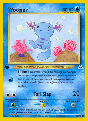 Pokemon TCG - Neo Discovery - Wooper - 71/75 - Unlimited