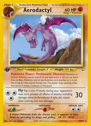 Pokemon TCG - Neo Revelation - Aerodactyl - 15/64 - 1st Edition