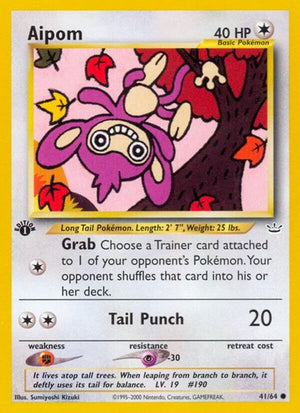 Pokemon TCG - Neo Revelation - Aipom - 41/64 - Unlimited