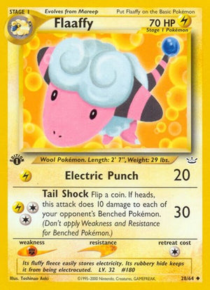 Pokemon TCG - Neo Revelation - Flaaffy - 28/64 - 1st Edition