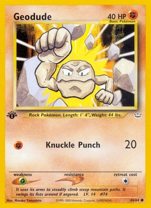 Pokemon TCG - Neo Revelation - Geodude - 44/64 - Unlimited
