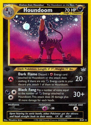 Pokemon TCG - Neo Revelation - Houndoom - 08/64 - 1st Edition Holofoil