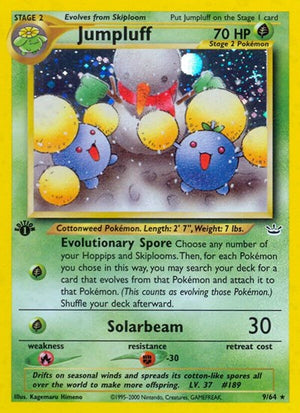 Pokemon TCG - Neo Revelation - Jumpluff - 09/64 - 1st Edition Holofoil