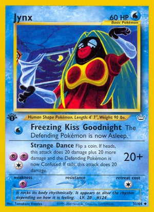 Pokemon TCG - Neo Revelation - Jynx - 31/64 - 1st Edition