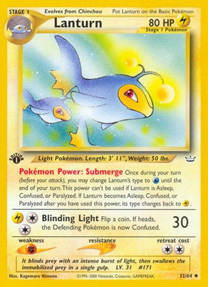 Pokemon TCG - Neo Revelation - Lanturn - 32/64 - Unlimited