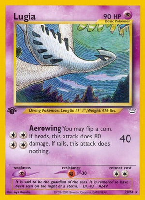 Pokemon TCG - Neo Revelation - Lugia - 20/64 - 1st Edition