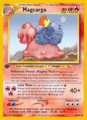 Pokemon TCG - Neo Revelation - Magcargo - 33/64 - Unlimited