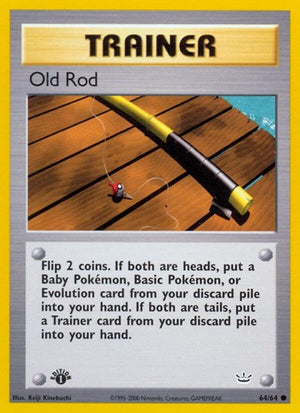 Pokemon TCG - Neo Revelation - Old Rod - 64/64 - 1st Edition