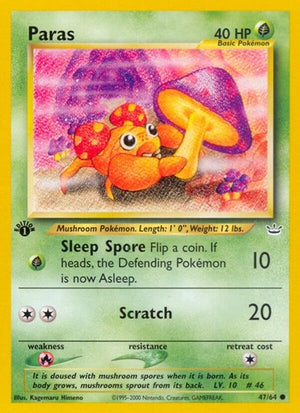 Pokemon TCG - Neo Revelation - Paras - 47/64 - Unlimited