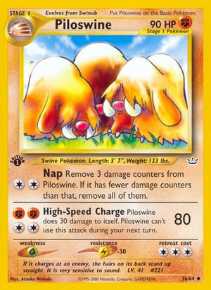 Pokemon TCG - Neo Revelation - Piloswine - 36/64 - Unlimited