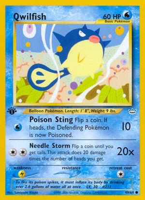Pokemon TCG - Neo Revelation - Qwilfish - 49/64 - Unlimited