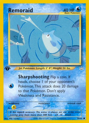 Pokemon TCG - Neo Revelation - Remoraid - 50/64 - 1st Edition