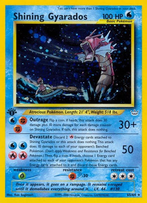 Pokemon TCG - Neo Revelation - Shining Gyarados - 65/64 - Unlimited Holofoil