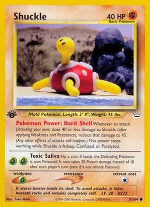 Pokemon TCG - Neo Revelation - Shuckle - 51/64 - 1st Edition