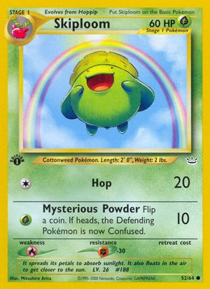 Pokemon TCG - Neo Revelation - Skiploom - 52/64 - 1st Edition