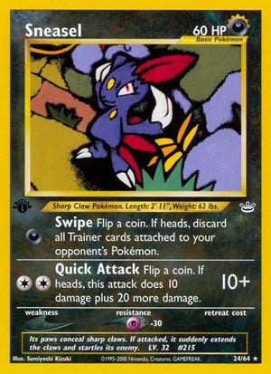 Pokemon TCG - Neo Revelation - Sneasel - 24/64 - Unlimited