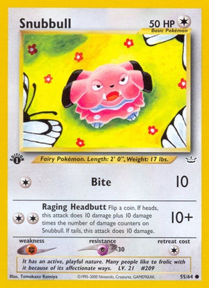 Pokemon TCG - Neo Revelation - Snubbull - 55/64 - Unlimited