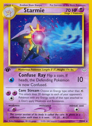 Pokemon TCG - Neo Revelation - Starmie - 25/64 - Unlimited