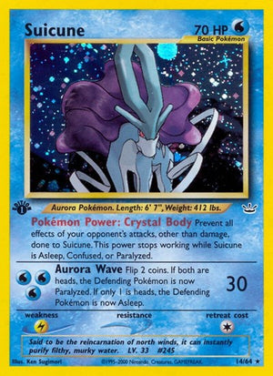 Pokemon TCG - Neo Revelation - Suicune - 14/64 - 1st Edition Holofoil