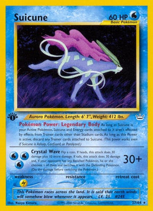 Pokemon TCG - Neo Revelation - Suicune - 27/64 - 1st Edition