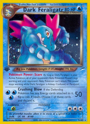 Pokemon TCG - Neo Destiny - Dark Feraligatr - 005/105 - Unlimited Holofoil