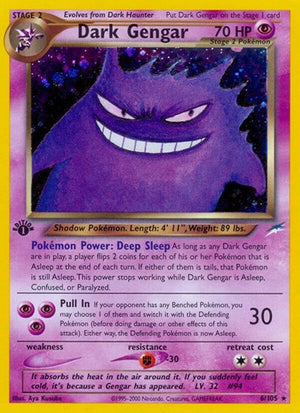Pokemon TCG - Neo Destiny - Dark Gengar - 006/105 - 1st Edition Holofoil