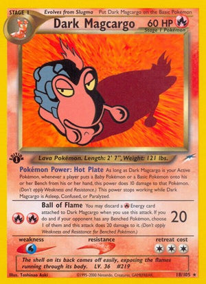 Pokemon TCG - Neo Destiny - Dark Magcargo - 018/105 - 1st Edition