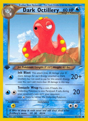 Pokemon TCG - Neo Destiny - Dark Octillery - 062/105 - Unlimited