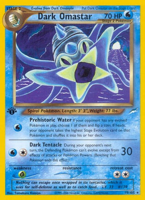 Pokemon TCG - Neo Destiny - Dark Omastar - 019/105 - Unlimited