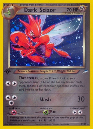 Pokemon TCG - Neo Destiny - Dark Scizor - 009/105 - Unlimited Holofoil