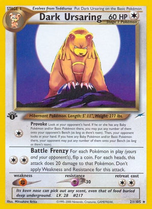 Pokemon TCG - Neo Destiny - Dark Ursaring - 021/105 - Unlimited