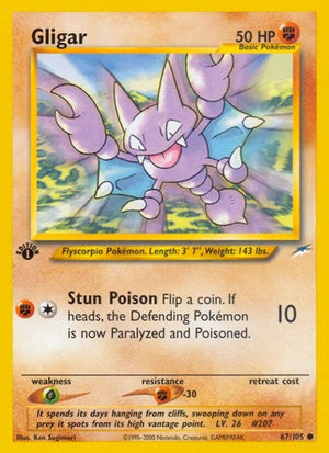 Pokemon TCG - Neo Destiny - Gligar - 067/105 - Unlimited