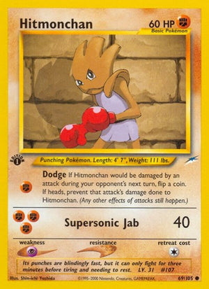 Pokemon TCG - Neo Destiny - Hitmonchan - 069/105 - Unlimited