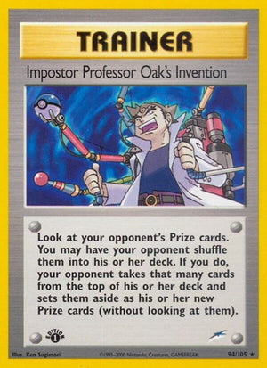 Pokemon TCG - Neo Destiny - Impostor Professor Oak's Invention - 094/105 - 1st Edition