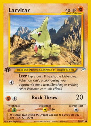 Pokemon TCG - Neo Destiny - Larvitar - 070/105 - Unlimited