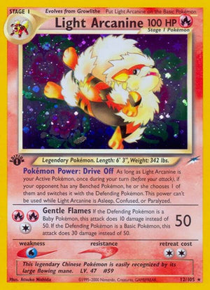 Pokemon TCG - Neo Destiny - Light Arcanine - 012/105 - Unlimited Holofoil