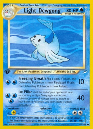 Pokemon TCG - Neo Destiny - Light Dewgong - 045/105 - Unlimited