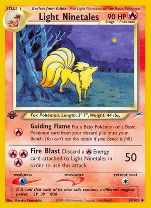 Pokemon TCG - Neo Destiny - Light Ninetales - 050/105 - Unlimited