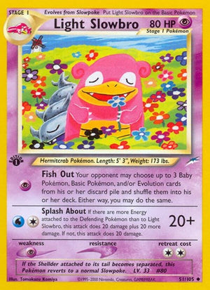 Pokemon TCG - Neo Destiny - Light Slowbro - 051/105 - Unlimited