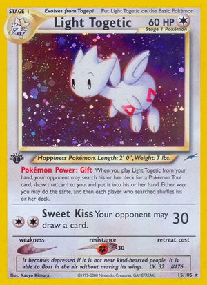 Pokemon TCG - Neo Destiny - Light Togetic - 015/105 - Unlimited Holofoil