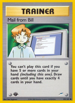 Pokemon TCG - Neo Destiny - Mail from Bill - 105/105 - Unlimited